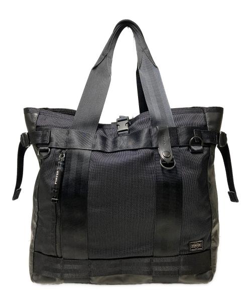 PORTER（ポーター）PORTER (ポーター) HEAT /ナイロントートバッグ ブラックの古着・服飾アイテム