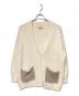 UNITED ARROWS（ユナイテッドアローズ）の古着「フォックスカシミヤポケットニットカーディガン」｜ホワイト×ベージュ