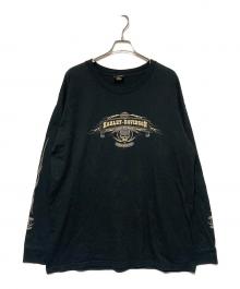 HARLEY-DAVIDSON（ハーレーダビッドソン）の古着「プリントロングスリーブTシャツ / 04年製」｜ブラック