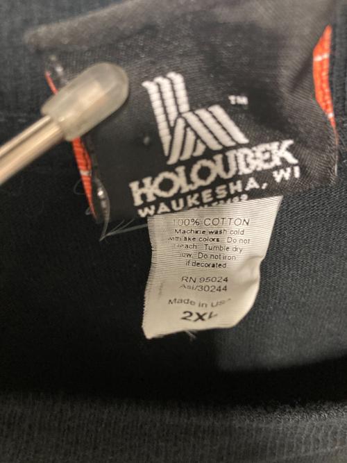 HARLEY-DAVIDSON（ハーレーダビッドソン）HARLEY-DAVIDSON (ハーレーダビッドソン) プリントロングスリーブTシャツ / 04年製 ブラック サイズ:2XLの古着・服飾アイテム