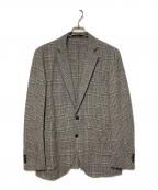 harrissハリス）の古着「GLEN CHECK JACKET / グレンチェック3Bテーラードジャケット」｜グレー