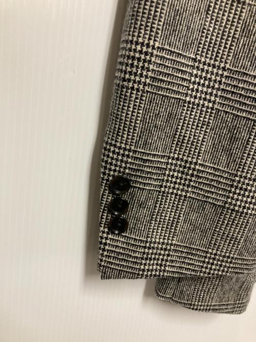 harriss（ハリス）harriss (ハリス) GLEN CHECK JACKET / グレンチェック3Bテーラードジャケット グレー サイズ:42の古着・服飾アイテム