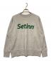 SETINN（セットイン）の古着「Script Outline Crew / クルーネックスウェット」｜グレー