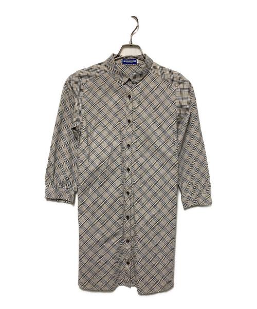 BURBERRY BLUE LABEL（バーバリー ブルー レーベル）BURBERRY BLUE LABEL (バーバリー ブルー レーベル) チェックシャツワンピース マルチカラー サイズ:38の古着・服飾アイテム