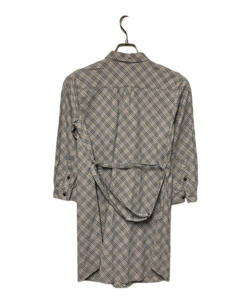 BURBERRY BLUE LABEL（バーバリー ブルー レーベル）BURBERRY BLUE LABEL (バーバリー ブルー レーベル) チェックシャツワンピース マルチカラー サイズ:38の古着・服飾アイテム