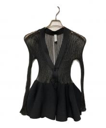CFCL（シーエフシーエル）の古着「POTTERY LUCENT CARDIGAN」｜ブラック