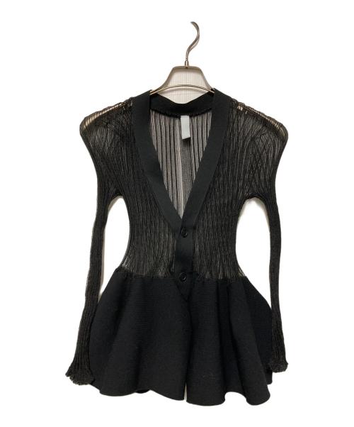 CFCL（シーエフシーエル）CFCL (シーエフシーエル) POTTERY LUCENT CARDIGAN ブラック サイズ:1の古着・服飾アイテム