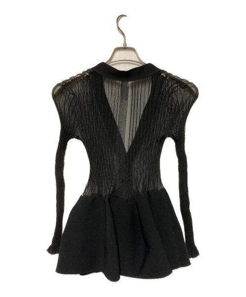 CFCL（シーエフシーエル）CFCL (シーエフシーエル) POTTERY LUCENT CARDIGAN ブラック サイズ:1の古着・服飾アイテム