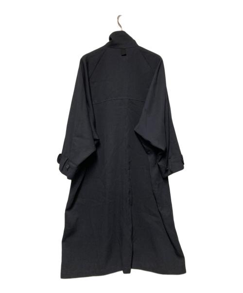 Louren（ローレン）Louren (ローレン) Stand Collar Over Coat ネイビー サイズ:Fの古着・服飾アイテム