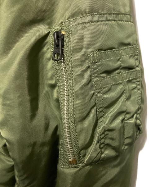 ALPHA（アルファ）ALPHA (アルファ) リバーシブルMA-1ジャケット グリーン サイズ:Mの古着・服飾アイテム