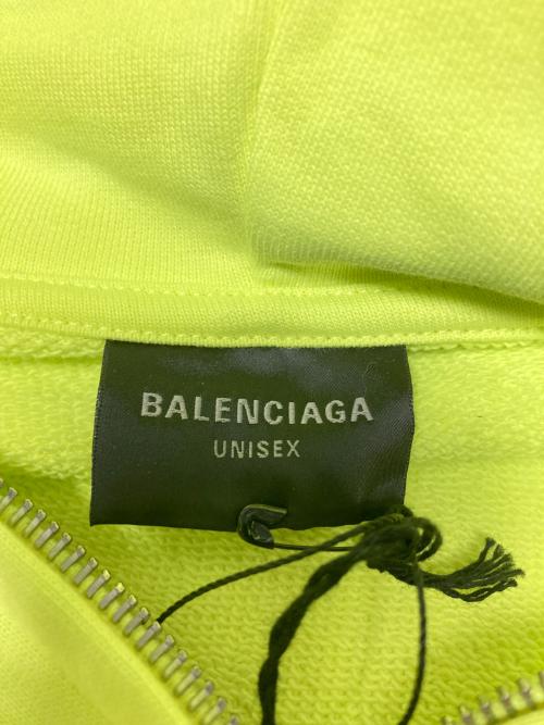 BALENCIAGA（バレンシアガ）BALENCIAGA (バレンシアガ) 24SS Soccer Paris Zip-Hoodie イエロー サイズ:XSの古着・服飾アイテム
