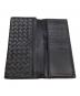中古・古着 BOTTEGA VENETA (ボッテガベネタ) 長財布 ブラック：7000円