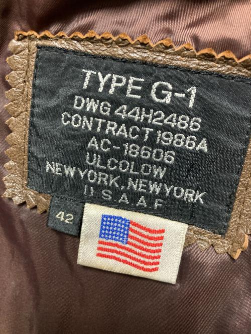 古着（フルギ）古着 (フルギ) G-1ジャケット ブラウン サイズ:42の古着・服飾アイテム
