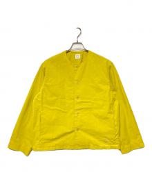 ORCIVAL（オーシバル）の古着「ツインダンプカラーレスシャツ」｜イエロー