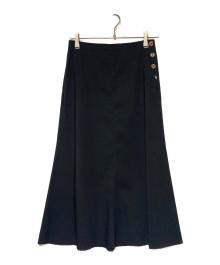 BALLSEY（ボールジィ）の古着「ドライキャンブリックフレアミディ スカート」｜ブラック