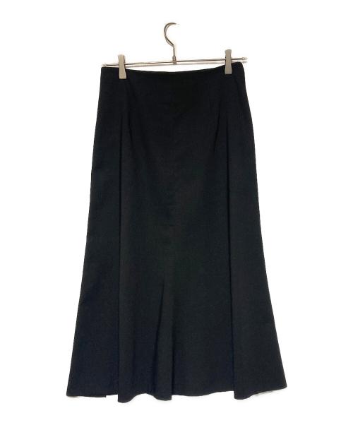 BALLSEY（ボールジィ）BALLSEY (ボールジィ) ドライキャンブリックフレアミディ スカート ブラック サイズ:36の古着・服飾アイテム