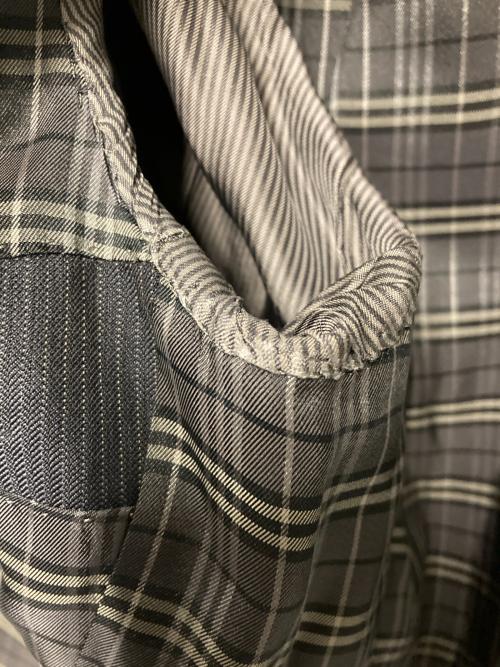 BURBERRY BLACK LABEL（バーバリーブラックレーベル）BURBERRY BLACK LABEL (バーバリーブラックレーベル) ストライプ2Bセットアップスーツ ブラック サイズ:Lの古着・服飾アイテム