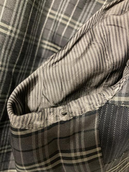 BURBERRY BLACK LABEL（バーバリーブラックレーベル）BURBERRY BLACK LABEL (バーバリーブラックレーベル) ストライプ2Bセットアップスーツ ブラック サイズ:Lの古着・服飾アイテム