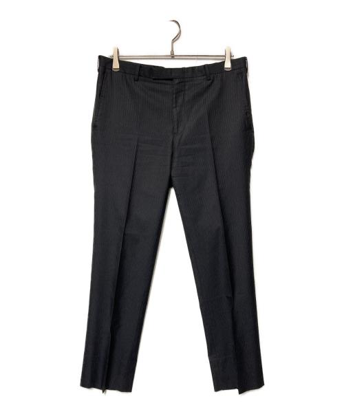 BURBERRY BLACK LABEL（バーバリーブラックレーベル）BURBERRY BLACK LABEL (バーバリーブラックレーベル) ストライプ2Bセットアップスーツ ブラック サイズ:Lの古着・服飾アイテム