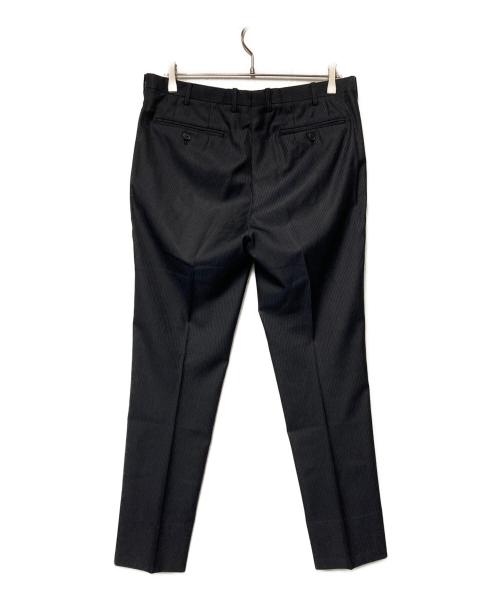 BURBERRY BLACK LABEL（バーバリーブラックレーベル）BURBERRY BLACK LABEL (バーバリーブラックレーベル) ストライプ2Bセットアップスーツ ブラック サイズ:Lの古着・服飾アイテム