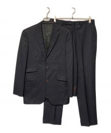BURBERRY BLACK LABEL（バーバリーブラックレーベル）の古着「ストライプ2Bセットアップスーツ」｜ネイビー