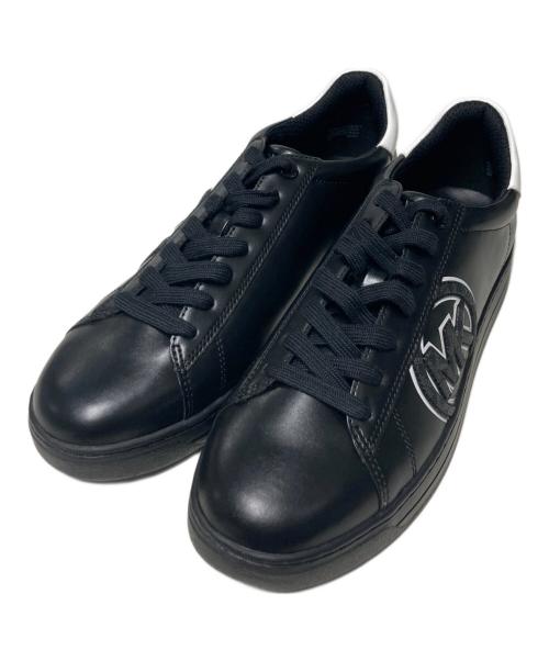 MICHAEL KORS（マイケル・コース）MICHAEL KORS (マイケル・コース) フェイクレザーローカットスニーカー ブラック サイズ:9Mの古着・服飾アイテム