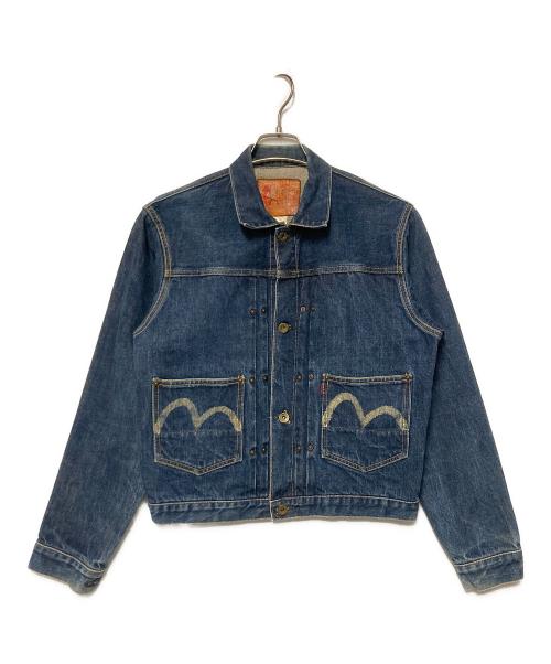 EVISU（エヴィス）EVISU (エヴィス) カモメペイントデニムジャケット インディゴ サイズ:38の古着・服飾アイテム