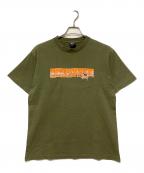 stussyステューシー）の古着「プリントTシャツ / 紺タグ」｜オリーブ