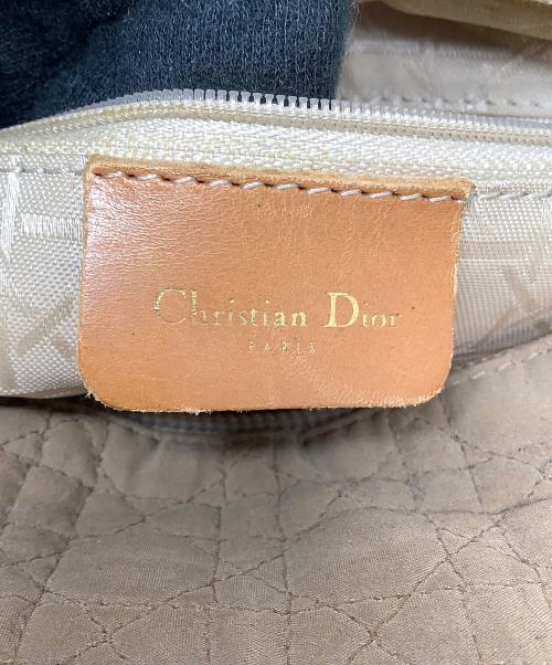 Christian Dior（クリスチャン ディオール）Christian Dior (クリスチャン ディオール) Lady Dior / キルトハンドバッグ ブラウンの古着・服飾アイテム