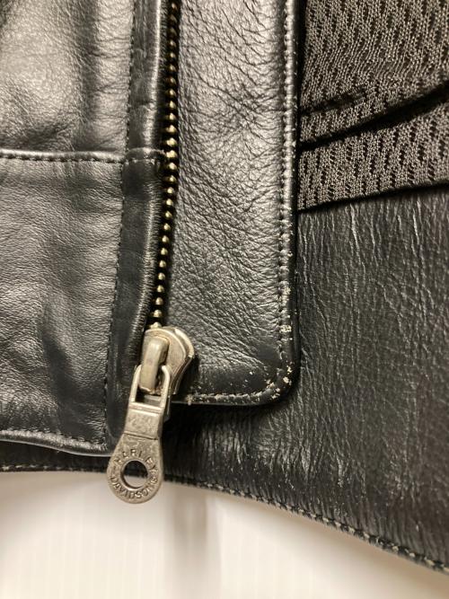 HARLEY-DAVIDSON（ハーレーダビッドソン）HARLEY-DAVIDSON (ハーレーダビッドソン) シングルライダースジャケット ブラック サイズ:Lの古着・服飾アイテム