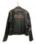 HARLEY-DAVIDSON (ハーレーダビッドソン) シングルライダースジャケット ブラック サイズ:L：10000円