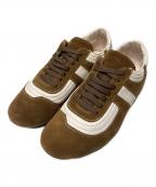 Salvatore Ferragamoサルヴァトーレ フェラガモ）の古着「スウェードスニーカー」｜ブラウン