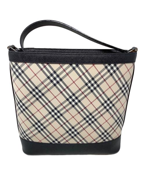 BURBERRY（バーバリー）BURBERRY (バーバリー) ノバチェックショルダーバッグ ベージュ×ブラックの古着・服飾アイテム