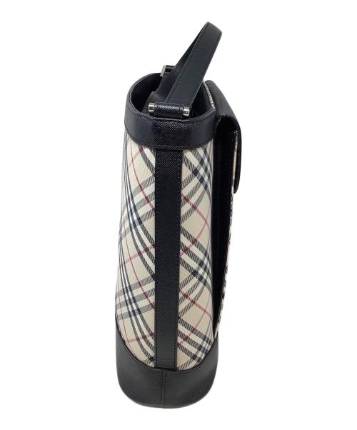 BURBERRY（バーバリー）BURBERRY (バーバリー) ノバチェックショルダーバッグ ベージュ×ブラックの古着・服飾アイテム