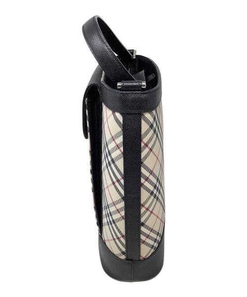 BURBERRY（バーバリー）BURBERRY (バーバリー) ノバチェックショルダーバッグ ベージュ×ブラックの古着・服飾アイテム