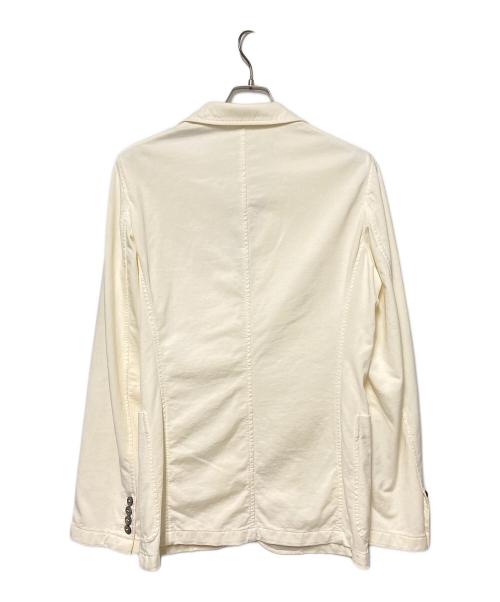 ARMANI COLLEZIONI（アルマーニ コレツィオーニ）ARMANI COLLEZIONI (アルマーニ コレツィオーニ) コットン2Bテーラードジャケット アイボリー サイズ:38の古着・服飾アイテム