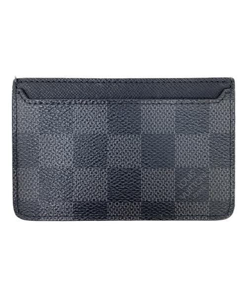 LOUIS VUITTON（ルイ ヴィトン）LOUIS VUITTON (ルイ ヴィトン) カードケース ブラックの古着・服飾アイテム