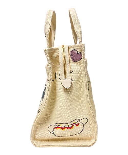 COACH（コーチ）COACH (コーチ) スケッチプリント2WAYトートバッグ アイボリーの古着・服飾アイテム