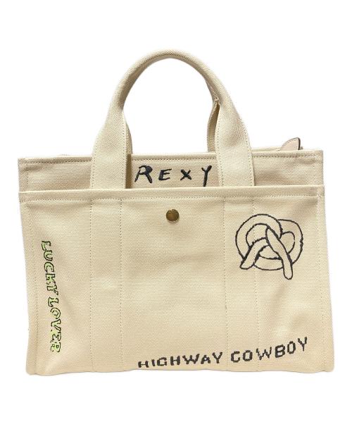 COACH（コーチ）COACH (コーチ) スケッチプリント2WAYトートバッグ アイボリーの古着・服飾アイテム