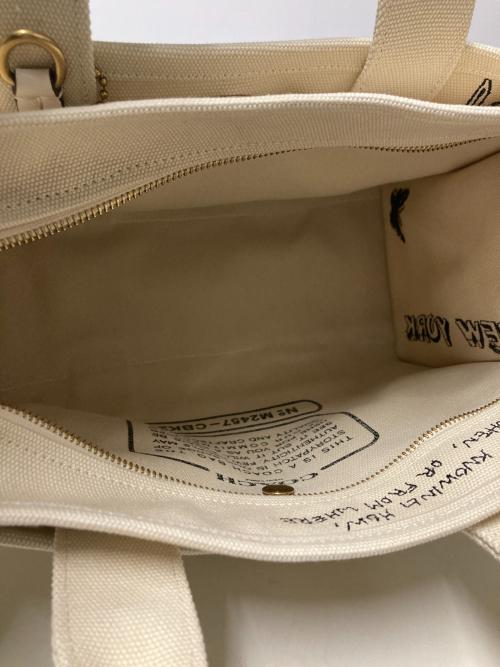 COACH（コーチ）COACH (コーチ) スケッチプリント2WAYトートバッグ アイボリーの古着・服飾アイテム