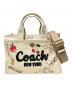 COACH（コーチ）の古着「スケッチプリント2WAYトートバッグ」｜アイボリー