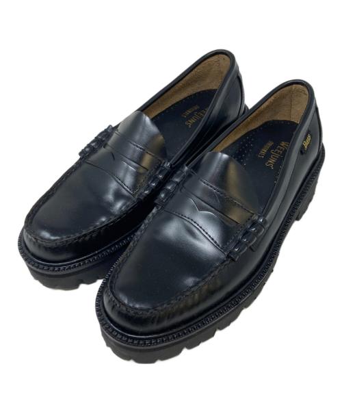 G.H.BASS&CO.（ジー・エイチ・バス・コー）G.H.BASS&CO. (ジー・エイチ・バス・コー) WEEJUN SUPERLUG LARSON MOC PENNY ブラック サイズ:41の古着・服飾アイテム