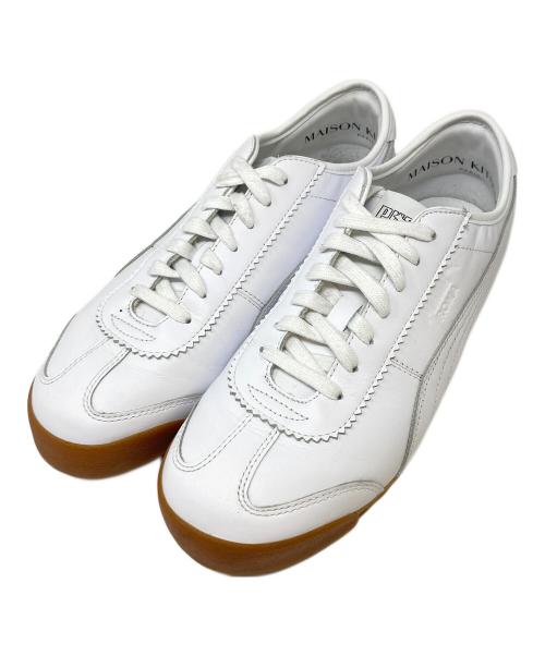 PUMA（プーマ）PUMA (プーマ) maison kitsune (メゾンキツネ) レザーローカットスニーカー ホワイト サイズ:US10の古着・服飾アイテム