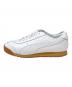 PUMA (プーマ) maison kitsune (メゾンキツネ) レザーローカットスニーカー ホワイト サイズ:US10：10000円