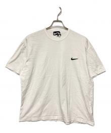 BLACK COMME des GARCONS×NIKE（ブラックコムデギャルソン×ナイキ）の古着「スウッシュロゴTクルーネックTシャツ」｜ホワイト