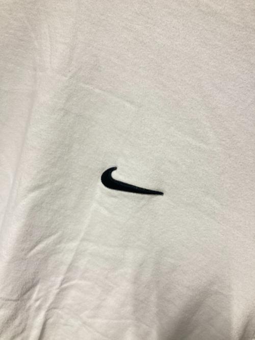 BLACK COMME des GARCONS（ブラックコムデギャルソン）BLACK COMME des GARCONS (ブラックコムデギャルソン) NIKE (ナイキ) スウッシュロゴTクルーネックTシャツ ホワイト サイズ:Sの古着・服飾アイテム