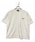 BLACK COMME des GARCONS（ブラックコムデギャルソン）の古着「スウッシュロゴTクルーネックTシャツ」｜ホワイト