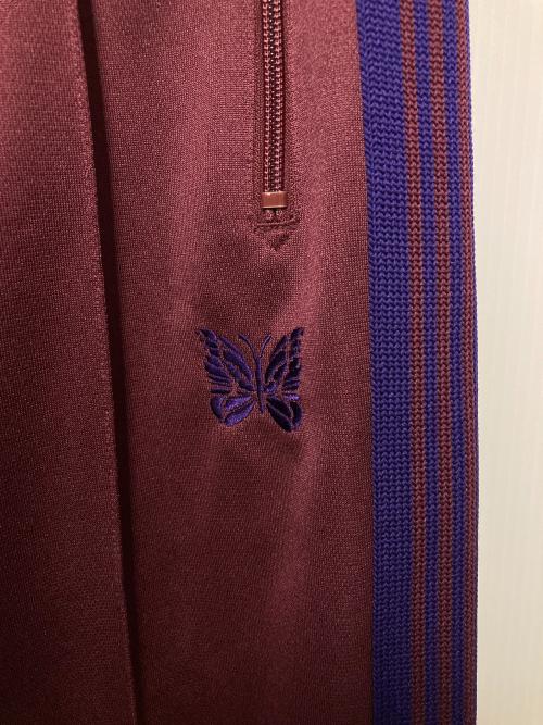 Needles（ニードルズ）Needles (ニードルズ) パピヨン刺繍トラックパンツ ボルドー サイズ:XSの古着・服飾アイテム