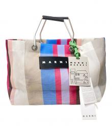 MARNI（マルニ）の古着「FLOWER CAFE」｜ベージュ×ブルー×ピンク