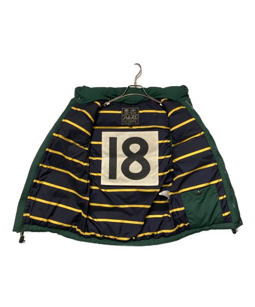 POLO RALPH LAUREN（ポロ・ラルフローレン）POLO RALPH LAUREN (ポロ・ラルフローレン) ワンポイント刺繍ダウンベスト グリーン サイズ:XSの古着・服飾アイテム